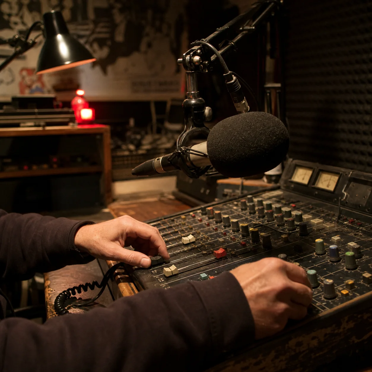 BlueJax Radio broadcast studio