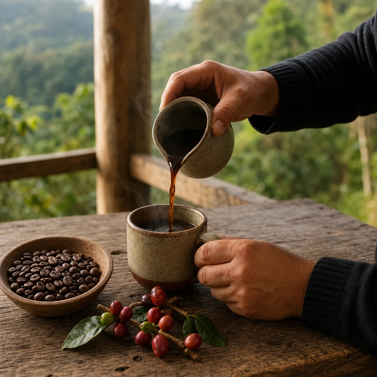 Lu'm Coffee preparation
