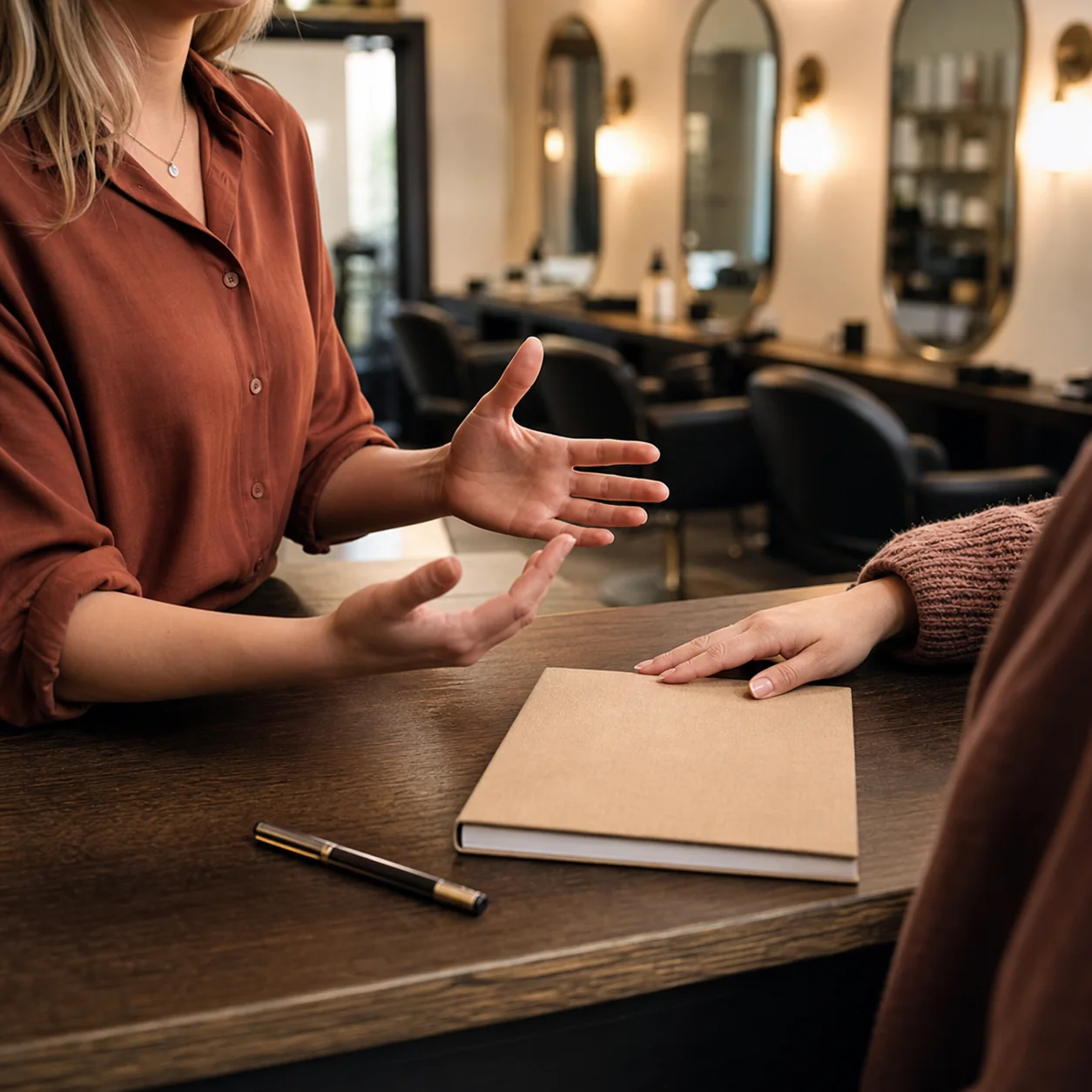 Sandy Love salon consultation